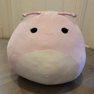 Squishmallow Large Silvina Snail Pink Tie Dye Shell Giant Plush